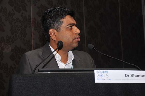 Dr Shantanu Deshpande speaking at the INDIA LIVE 2015 conference
